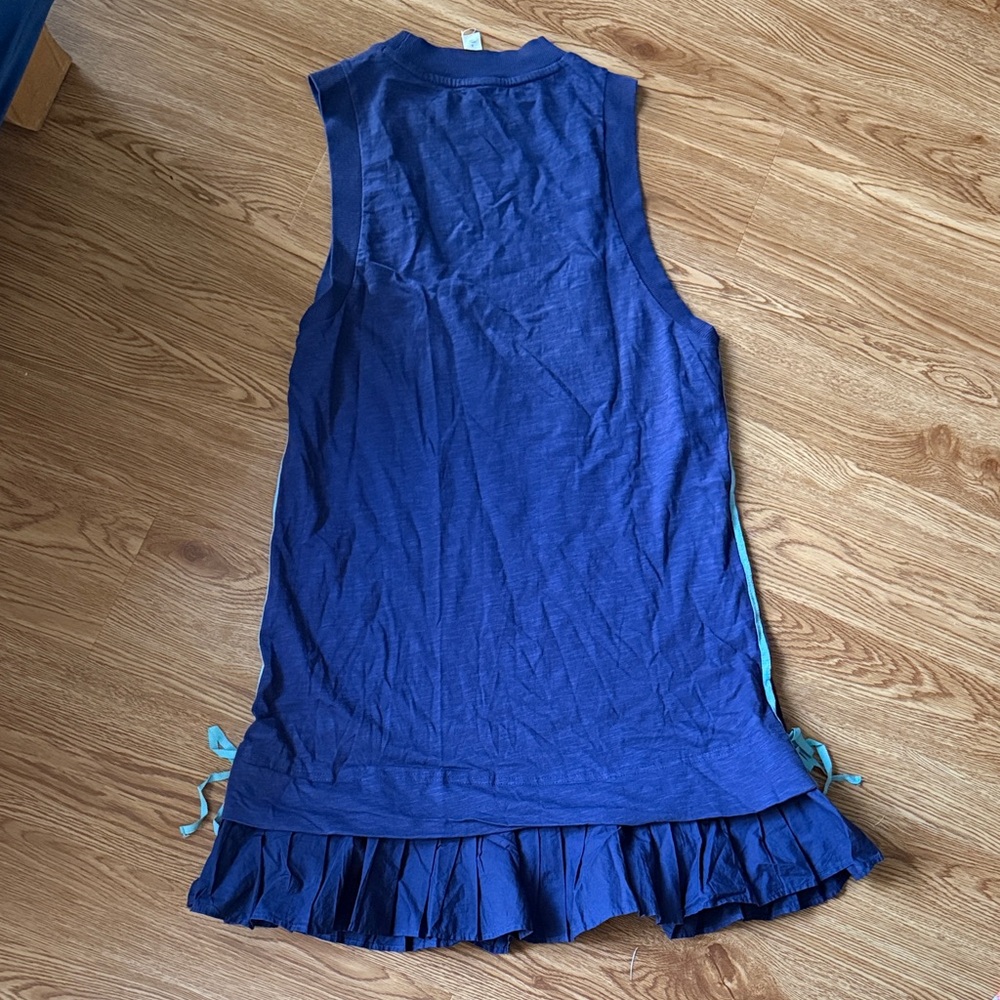 Sleeveless Navy Blue Mini Dress - Picture 3 of 3